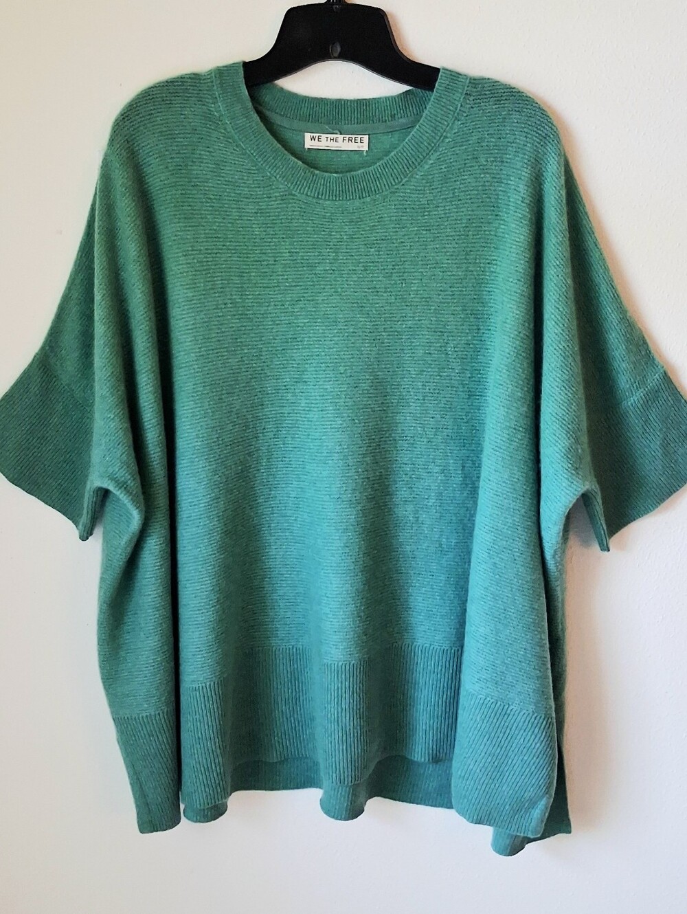 We The Free North Street Cashmere Top Size Small Venetian Green Luxury - Picture 4 of 14